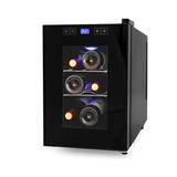 Black + Decker 6 Bottle LED Display Single Zone Freestanding Wine Refrigerator black, Glass, Size 14.9 H x 19.8 W x 9.7 D in | Wayfair BD60016