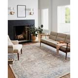 Blue Area Rug - Chris Loves Julia x Loloi Jules Oriental Natural/Ocean Area Rug Polyester in Blue, Size 90.0 W x 0.13 D in | Wayfair