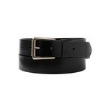 Men's Big & Tall Casual Leather Belt by KingSize in Black (Size 44/46)