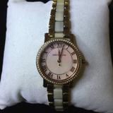 Michael Kors Accessories | Petite Norie Mother Of Pearl Dial Ladies Watch | Color: Gold/White | Size: Fits Size 7 12 Wrist