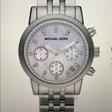 Michael Kors Accessories | Michael Kors Mk5020 Ladies Ritz Silver Watch | Color: Silver | Size: Os
