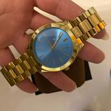 Michael Kors Accessories | Michael Kors Womens Quart Watch | Color: Blue/Gold | Size: Os