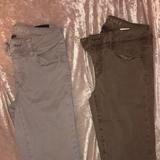 American Eagle Outfitters Jeans | Bundle American Eagle Sateen Jeggings | Color: Brown/Gray | Size: 2
