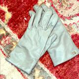 Coach Accessories | Coach Leather 100% Wool Tech Gloves - Size 6.5 | Color: Gray | Size: 6.5