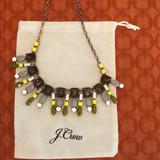 J. Crew Jewelry | J.Crew Statement Necklace | Color: Tan/Yellow | Size: Os