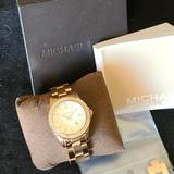 Michael Kors Accessories | Michael Kors Crystal Rose Gold Tone Watch | Color: Gold | Size: 33mm