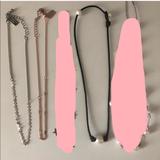 American Eagle Outfitters Jewelry | Bundle Of Trendy Necklaces | Color: Gold/Silver | Size: Os