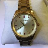 Michael Kors Accessories | Michael Kors Blake Champagne Dial Watch | Color: Gold | Size: Fits Size 7 Wrist.