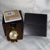 Michael Kors Accessories | Michael Kors Gold Tortoise Chain Watch - Brand New | Color: Brown/Gold | Size: Os