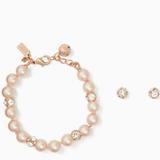 Kate Spade Jewelry | Kate Spade Marmalade Pearl Bracelet & Earrings Set | Color: Gold | Size: Os