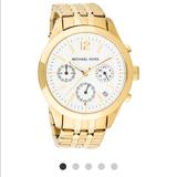 Michael Kors Accessories | Classic! Famous! Michael Kors Classic Gold Watch! | Color: Gold/White | Size: Os