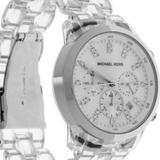 Michael Kors Accessories | Michael Kors Clear Chronograph Bracelet Watch | Color: Silver | Size: Os
