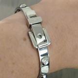 Michael Kors Jewelry | Michael Kors Astor Stud Buckle Bangle | Color: Silver | Size: Os