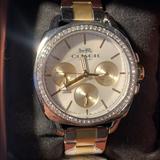 Coach Accessories | Coach 14503132 Boyfriend Silver Dial Two Tone Brand New With Tag And Box | Color: Gold/Silver | Size: Os