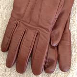 Coach Accessories | Coach Brown Short Leather Gloves, Size 6 12 | Color: Brown | Size: 6 12
