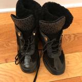 Michael Kors Shoes | Michael Kors High Top Trainer Sneaker | Color: Black | Size: 6.5