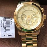 Michael Kors Accessories | Michael Korsoversized Chronograph Gold Watch 45mm | Color: Gold | Size: 45mm