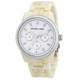 Michael Kors Accessories | Michael Kors Womens Alabaster Watch | Color: Cream/Silver | Size: Os