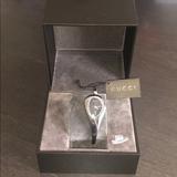Gucci Jewelry | Gucci Teardrop Black Dial Stainless Steel Watch! | Color: Silver | Size: Small