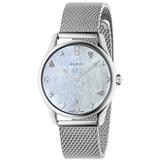 Gucci Accessories | Gucci G-Timeless Diamond & Mother Of Pearl Watch | Color: Silver | Size: Os