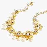 J. Crew Jewelry | J. Crew Crystal Pearl Imogen Statement Necklace | Color: Gold | Size: Os