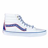 Vans Shoes | New Womens Size 5.5 Or 7 Vans Sk8 Hi Leather Americana Pack Whiteredblue | Color: Blue/White | Size: Various