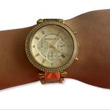 Michael Kors Accessories | Michael Kors ‘Parker' Chronograph Goldtone Watch | Color: Gold | Size: Os