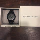 Michael Kors Accessories | Michael Kors Runway Watch | Color: Black | Size: Os