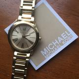 Michael Kors Accessories | Michael Kors Hartman Mk 3490 Ladies Goldtone Watch | Color: Gold | Size: Os