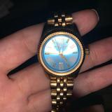 Michael Kors Accessories | Michael Kors Blue-Face, Stainless Steel Watch | Color: Blue/Gold | Size: Os