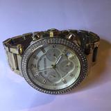 Michael Kors Accessories | Michael Kors Parker Chronograph Ladies Watch | Color: Gold | Size: Fits Size 5 3/4" Wrist.