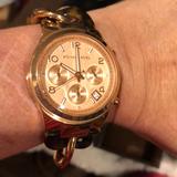Michael Kors Accessories | Michael Kors Womans Bracelet Watch. | Color: Gold/Tan | Size: 39mm
