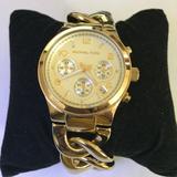 Michael Kors Accessories | Michael Kors Women's Stainless-Steel Watch | Color: Gold | Size: Fits Size 5 12 To 6 34 Wrist