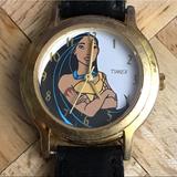 Disney Accessories | A Vintage And Limited Edition Pocahontas Watch | Color: Black/Yellow | Size: Os