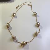 J. Crew Jewelry | J.Crew Long Pearl Necklace | Color: Gold/Silver | Size: Os