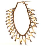 J. Crew Jewelry | Jcrew Crystal Point Necklace | Color: Brown/Gold | Size: Os