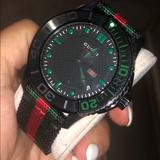 Gucci Accessories | Mens Gucci Sport Watch | Color: Black/Green/Red | Size: Os