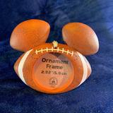 Disney Holiday | Disney Parks Mickey Mouse Icon Football Frame Ornament | Color: Brown | Size: 4