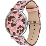 Coach Accessories | Coach Patterned Pink Brown Leather Watch | Color: Brown/Pink | Size: Os