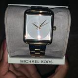 Michael Kors Accessories | Square Face Michael Kors Gold Watch | Color: Gold | Size: Os
