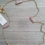 Kate Spade Jewelry | New Women's Kate Spade Necklace | Color: Gold/Purple | Size: Os