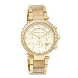 Michael Kors Accessories | Michael Kors 'Parker' Chronograph Goldtone Watch | Color: Gold | Size: Os