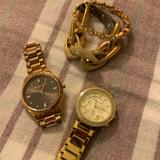 Michael Kors Accessories | Michael Kors Watch Set | Color: Gold | Size: Os