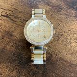 Michael Kors Accessories | Michael Kors Gold Parker Chronograph Watch | Color: Gold | Size: Os