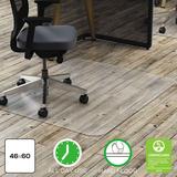 Deflecto Polycarbonate All Day Use Chair Mat - Hard Floors, 46 x 60, Rectangle, Clear - DEFCM21442FPC