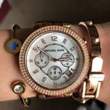 Michael Kors Accessories | Chronograph Parker Michael Kors Watch | Color: Gold | Size: Os