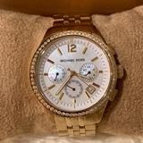 Michael Kors Accessories | Michael Kors Gold And Diamond Accent Watch | Color: Gold | Size: Case 38mm
