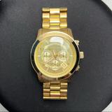 Michael Kors Accessories | Mid-Size Gold Michael Kors Chronograph Watch | Color: Gold | Size: Os
