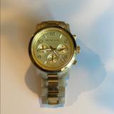 Michael Kors Accessories | Michael Kors Gold Watch | Color: Gold/Tan | Size: Os