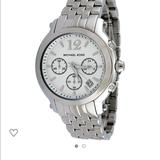 Michael Kors Accessories | Michael Kors Stainless Steel Chronograph Watch | Color: Silver | Size: Os